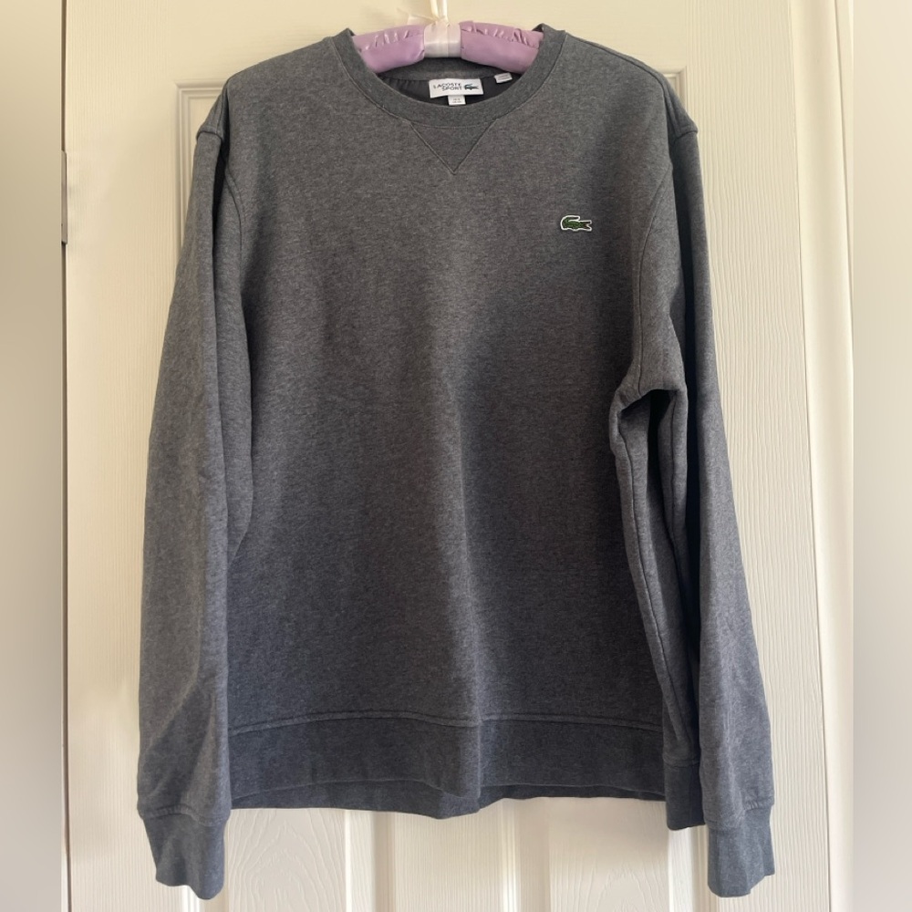Lacoste Sport Charcoal Sweatshirt Men Size XL